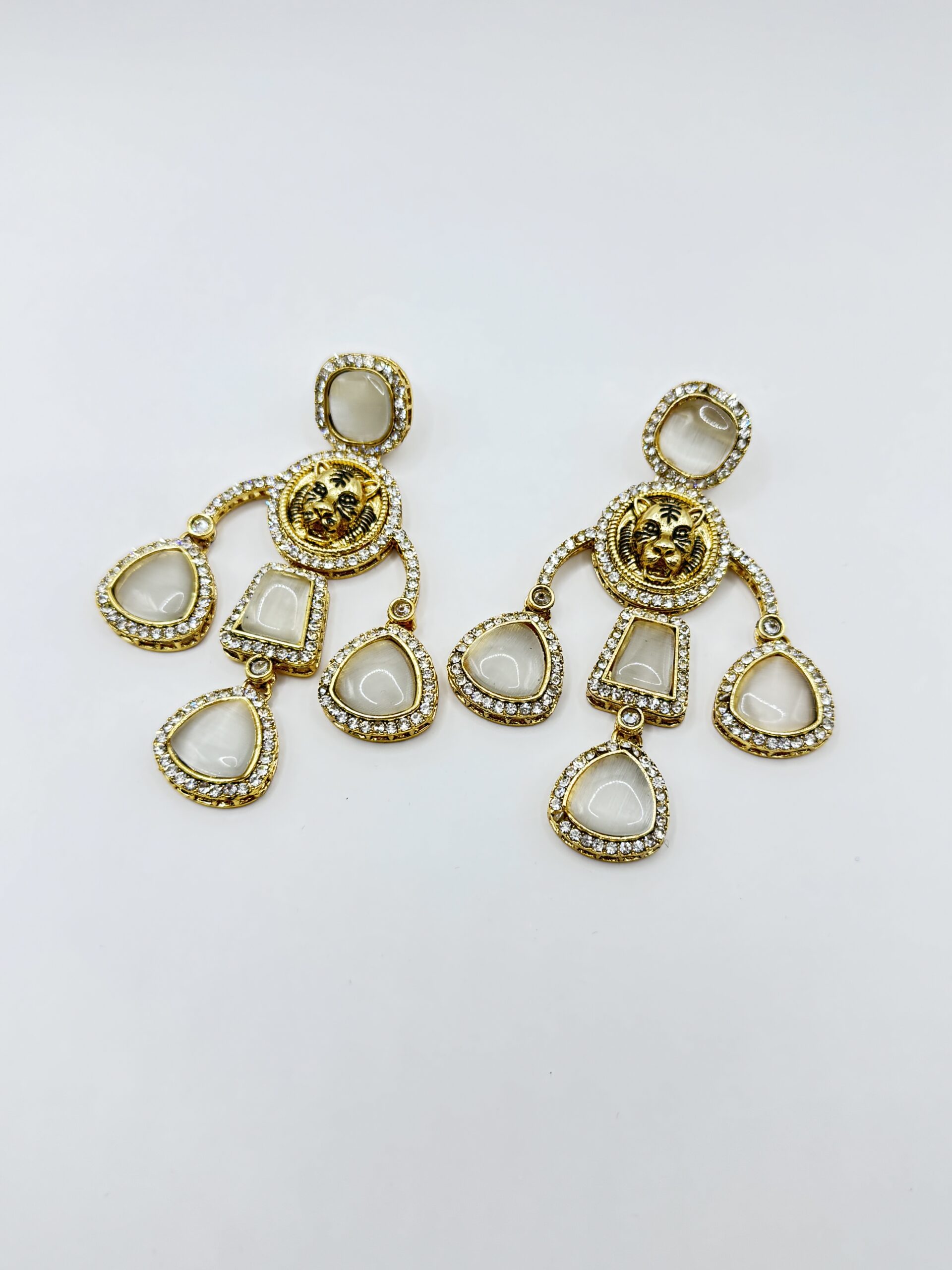 Vintage Monet Faux Pearl Crystal Clip on Earrings Oval Rope Detailing Gold  Metal Rhinestone Halo Cottage