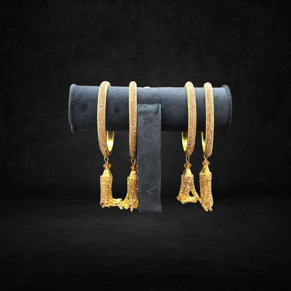 ( SOLD )   Golden Party Wear Bangles