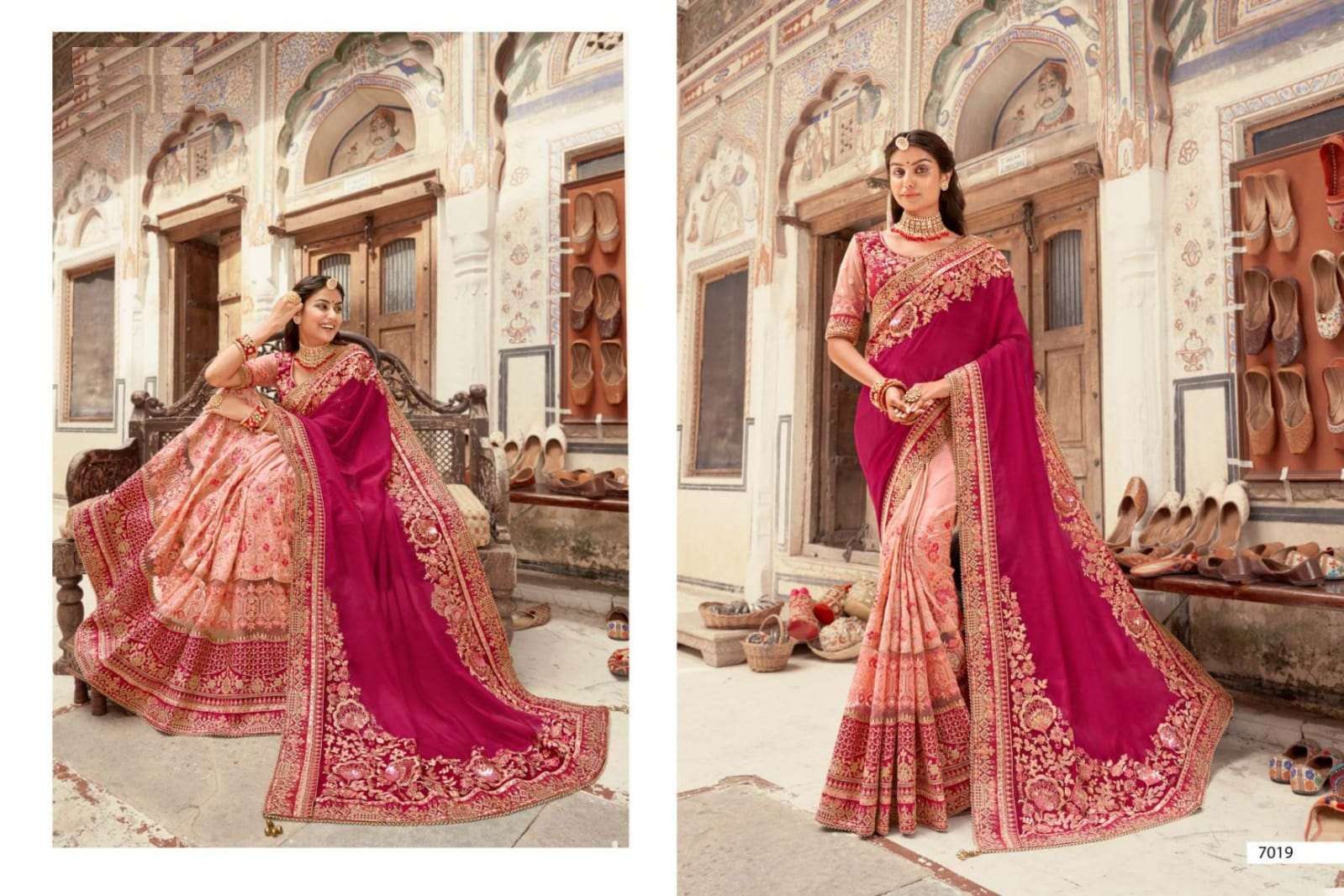 Maroon Saree in Thread embroidered Art silk Maroon Saree
