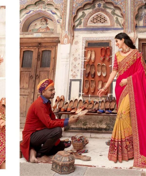 Rani Designer Silk Wedding Wear Saree For Women