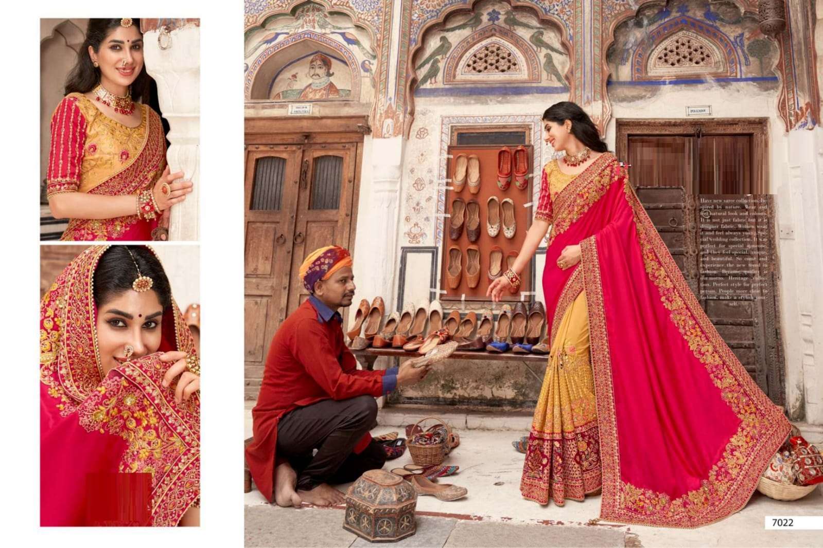 Rani Designer Silk Wedding Wear Saree For Women
