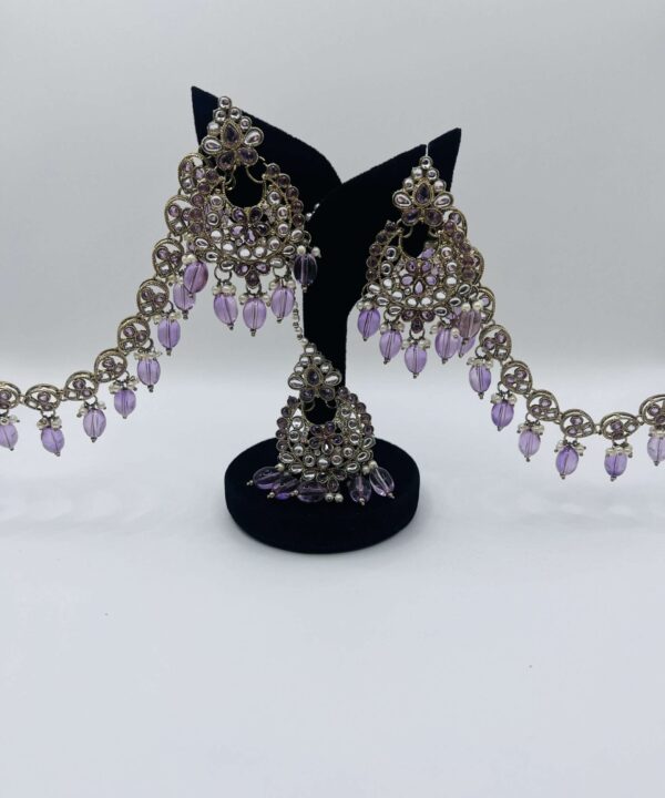 PEACOCK DESIGN CRYSTAL EARRINGS