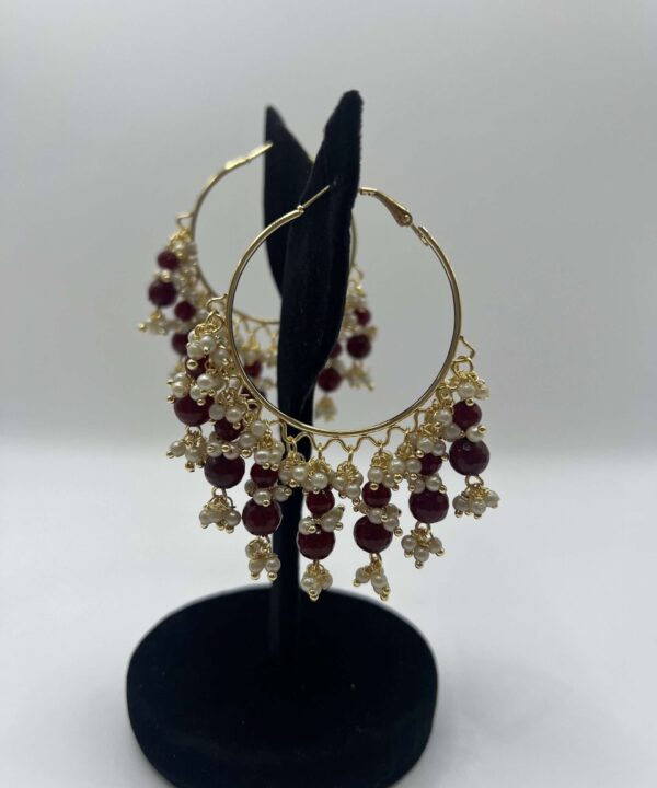Black-Plated Drop Earrings