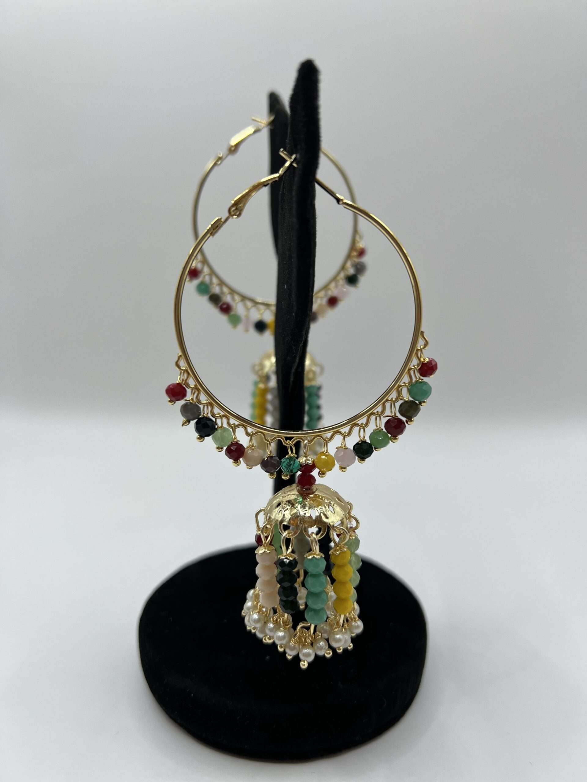 Punjabi Earrings with Multicolour