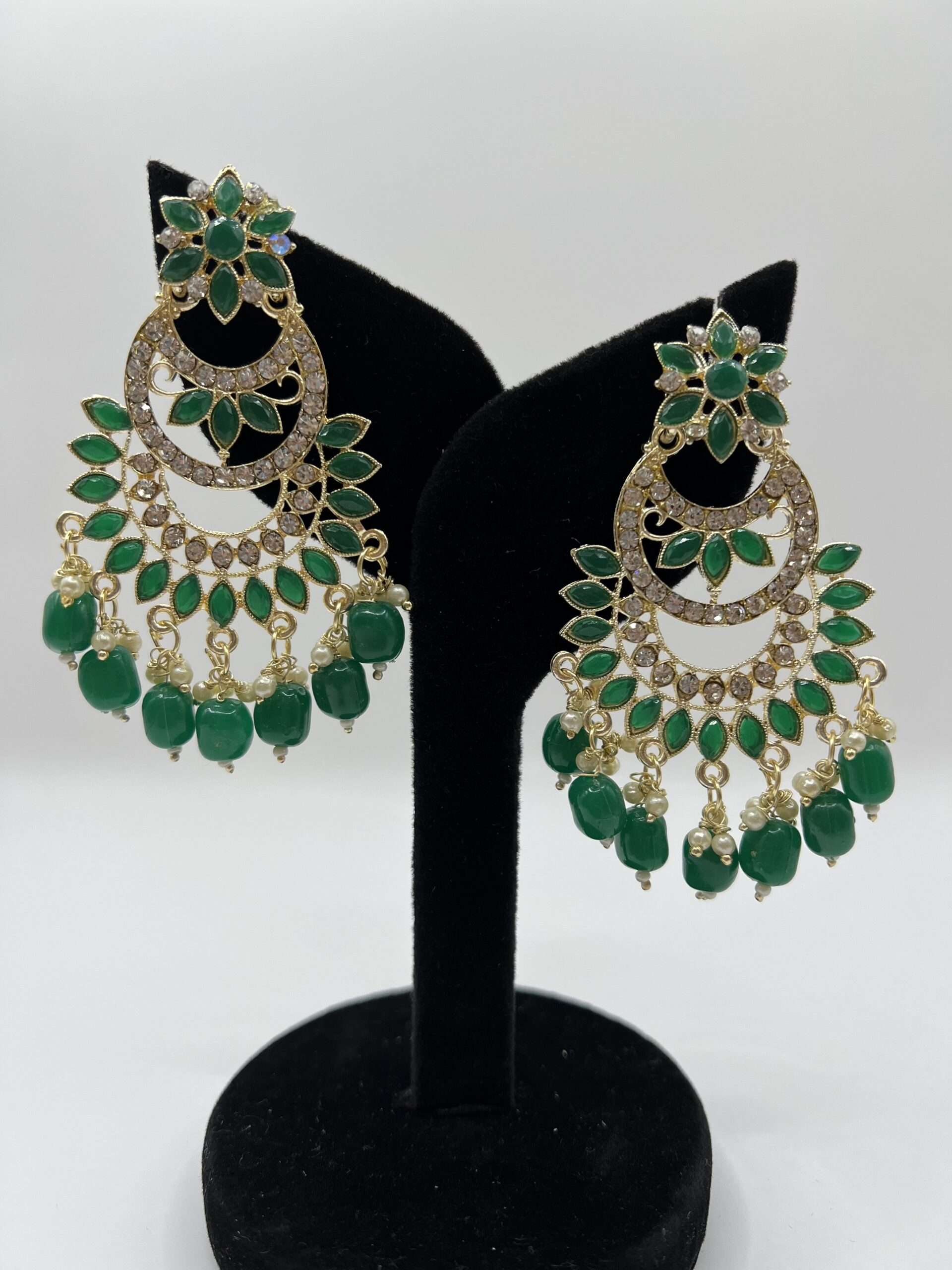 Gold-Plated Kundan  Earrings