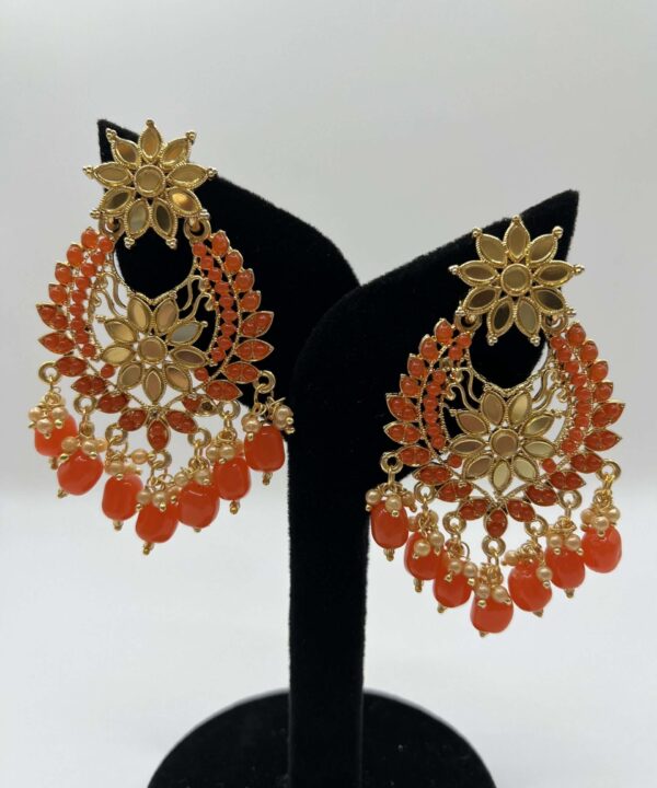 Kundan Meenakari Earrings Indian desi party wear