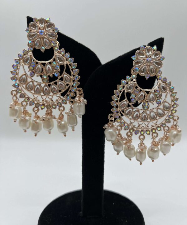 Latest Stylish Traditional Meenakari Pearl Kundan