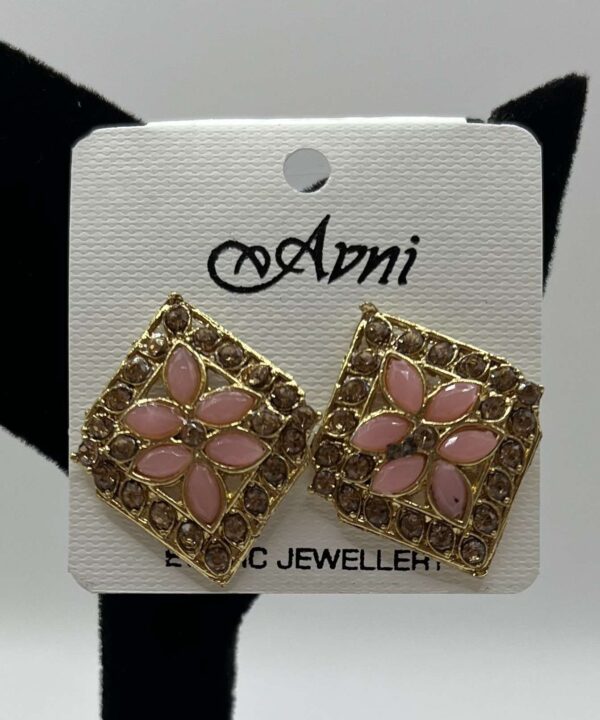 Beautiful American Diamond Pink Studs For Women