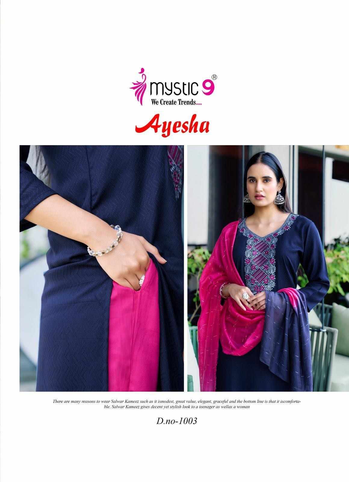 Cotton Rayon Based Beautiful Neck Embroidery Work Kurti Comes With Pant And Two Tone Sequence Work Dupatta