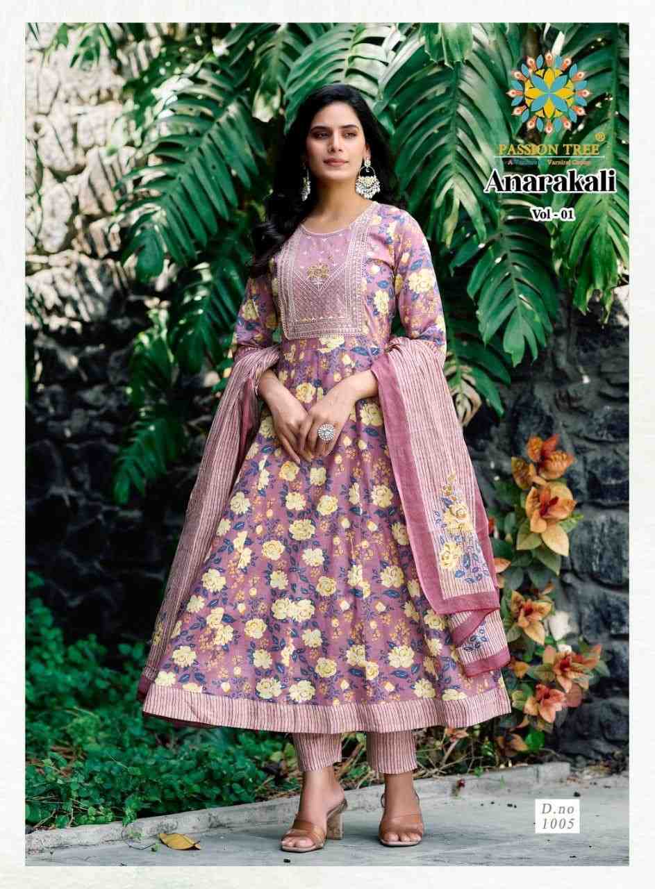Pure Cotton Floral Print Base With Beautiful Neck Embroidery Work Kurti Comes with Pant And Matching Dupatta. 