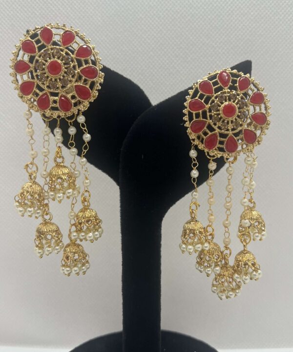 Diamond Polki Jhumka Earrings