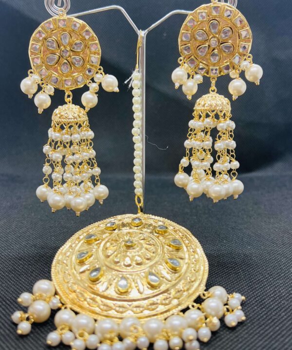 Gold Plated Pearl Fancy Party Wear Jhumka