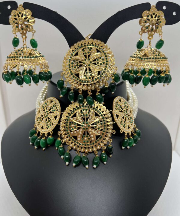 Party Wear gold big Jewellery Set