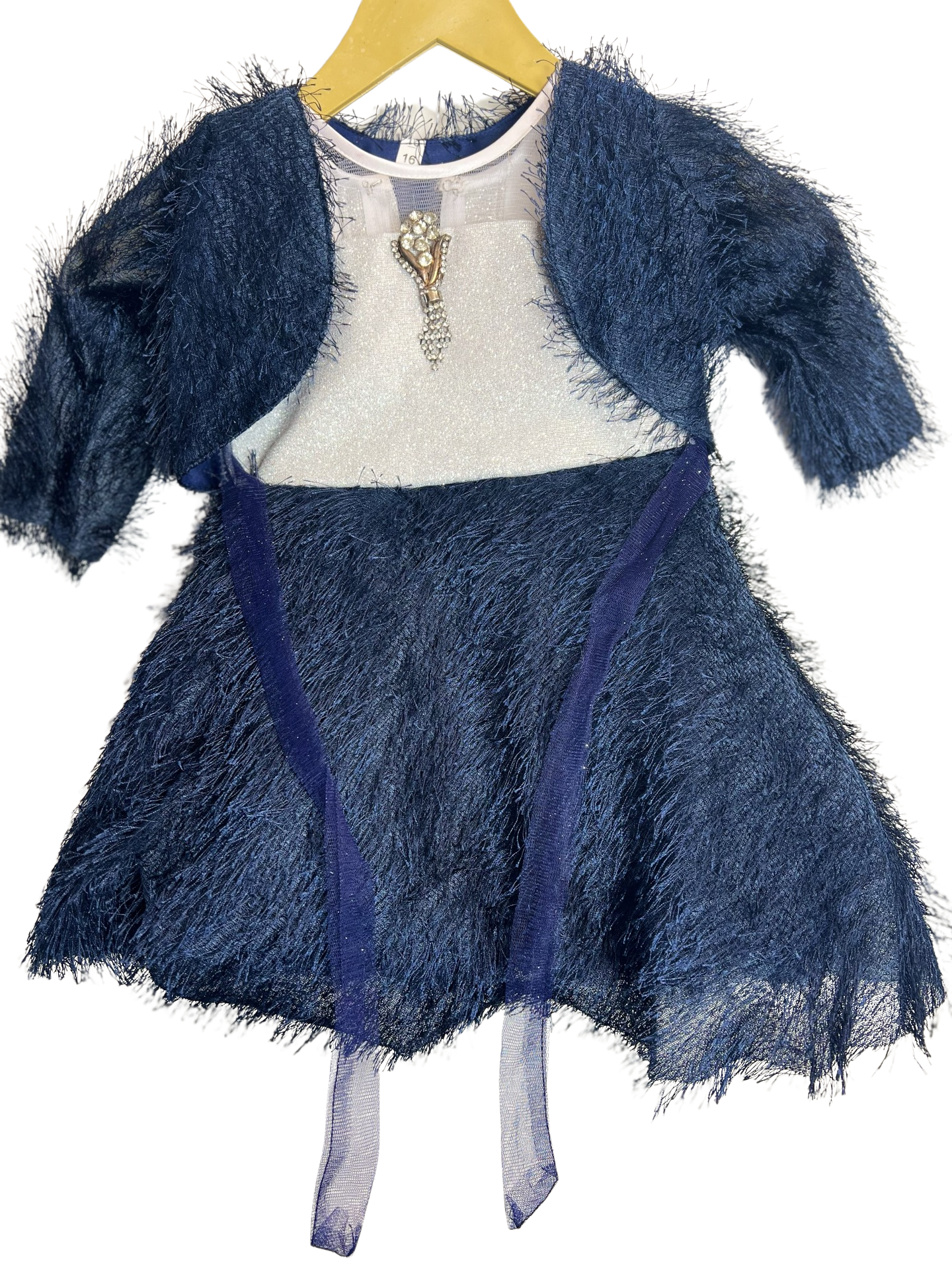 Beautiful Handmade Indigo Blue Feather Cape