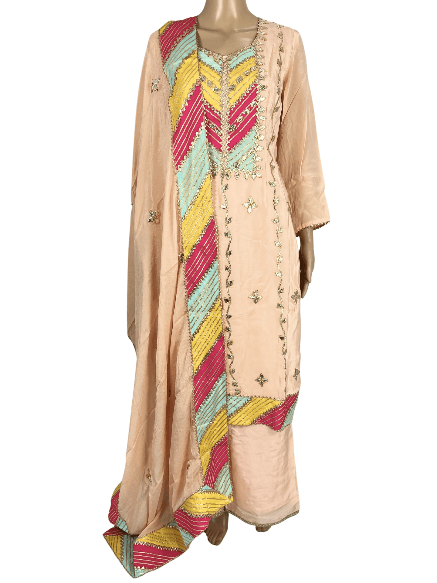 (sold) Cotton Plazzo Set with Thread Embroidery For Women