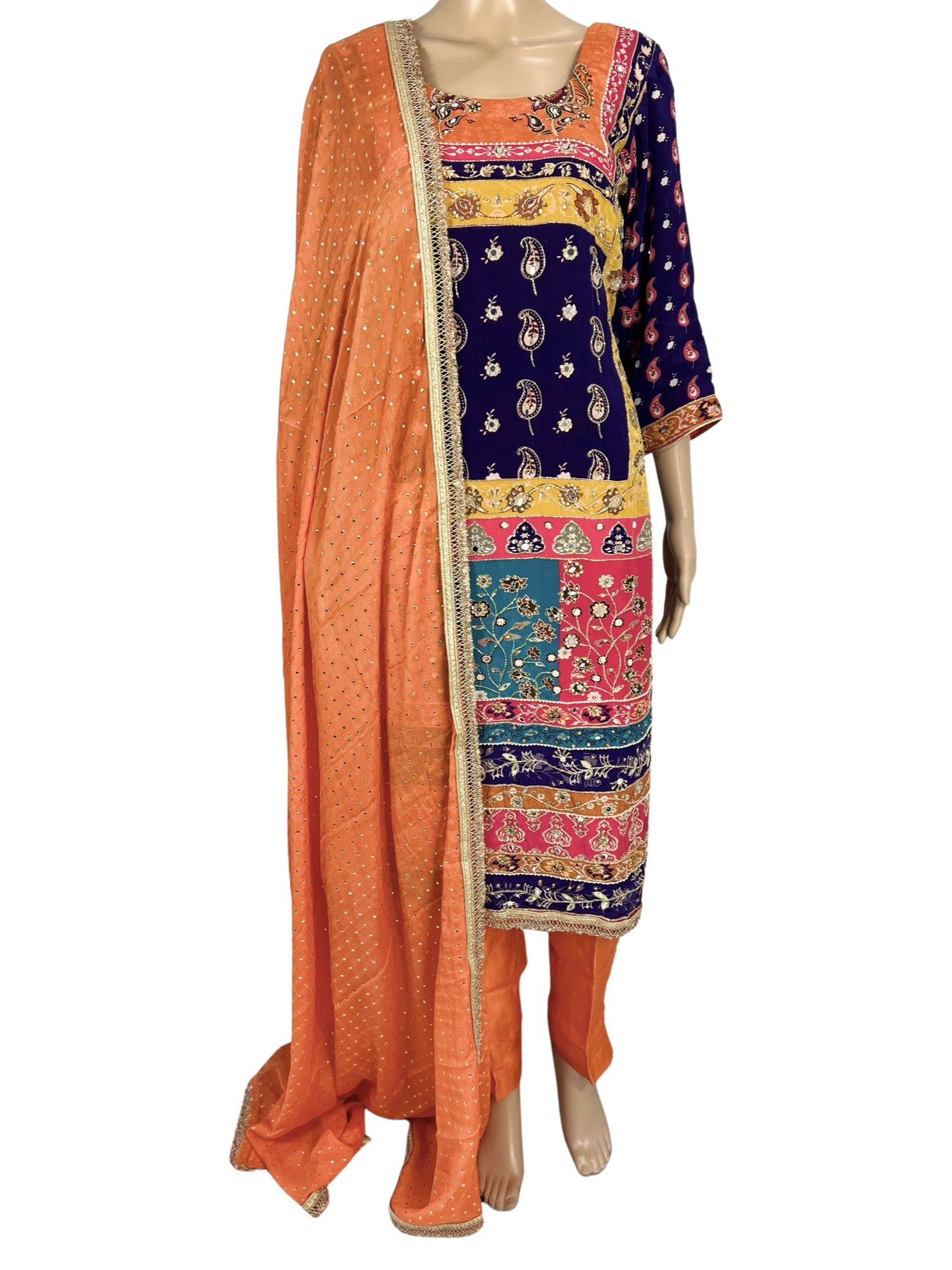 (SOLD) Designer Colorful Pant Suit For Women
