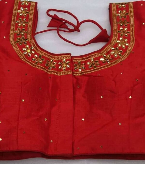DESIGNER BLOUSE  DARK MAROON  COLOR EMBROIDERY  WITH STONE WORK.