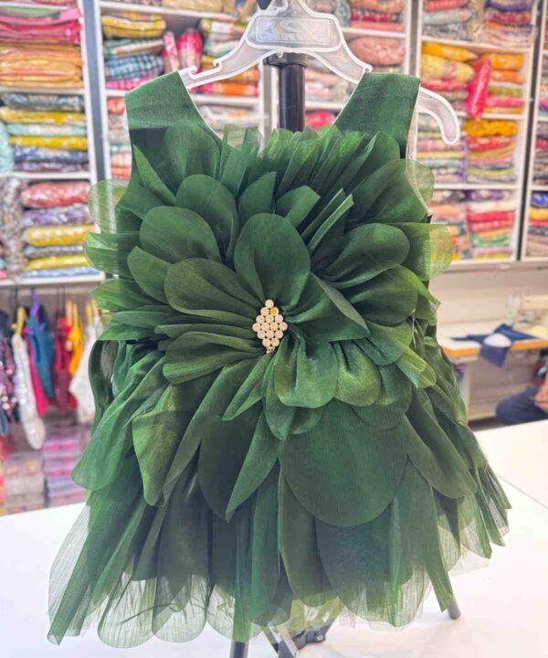 Green Color Party Dress