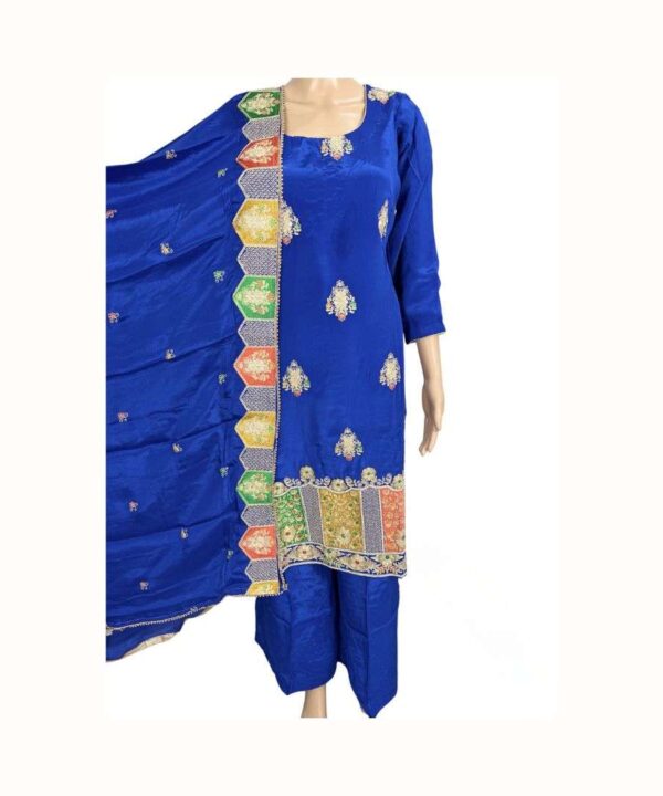 Royal Blue Stones Suit for Women