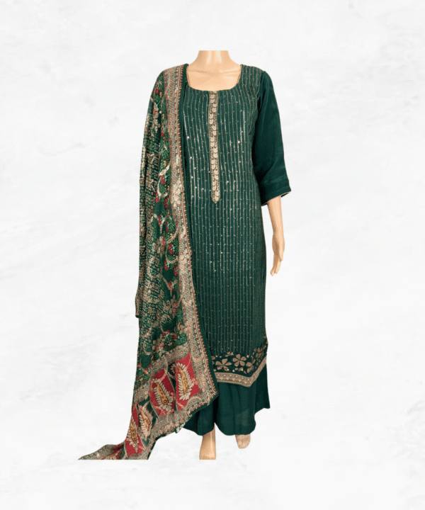 Women's Heavy Zari Embroidered Pure Georgette