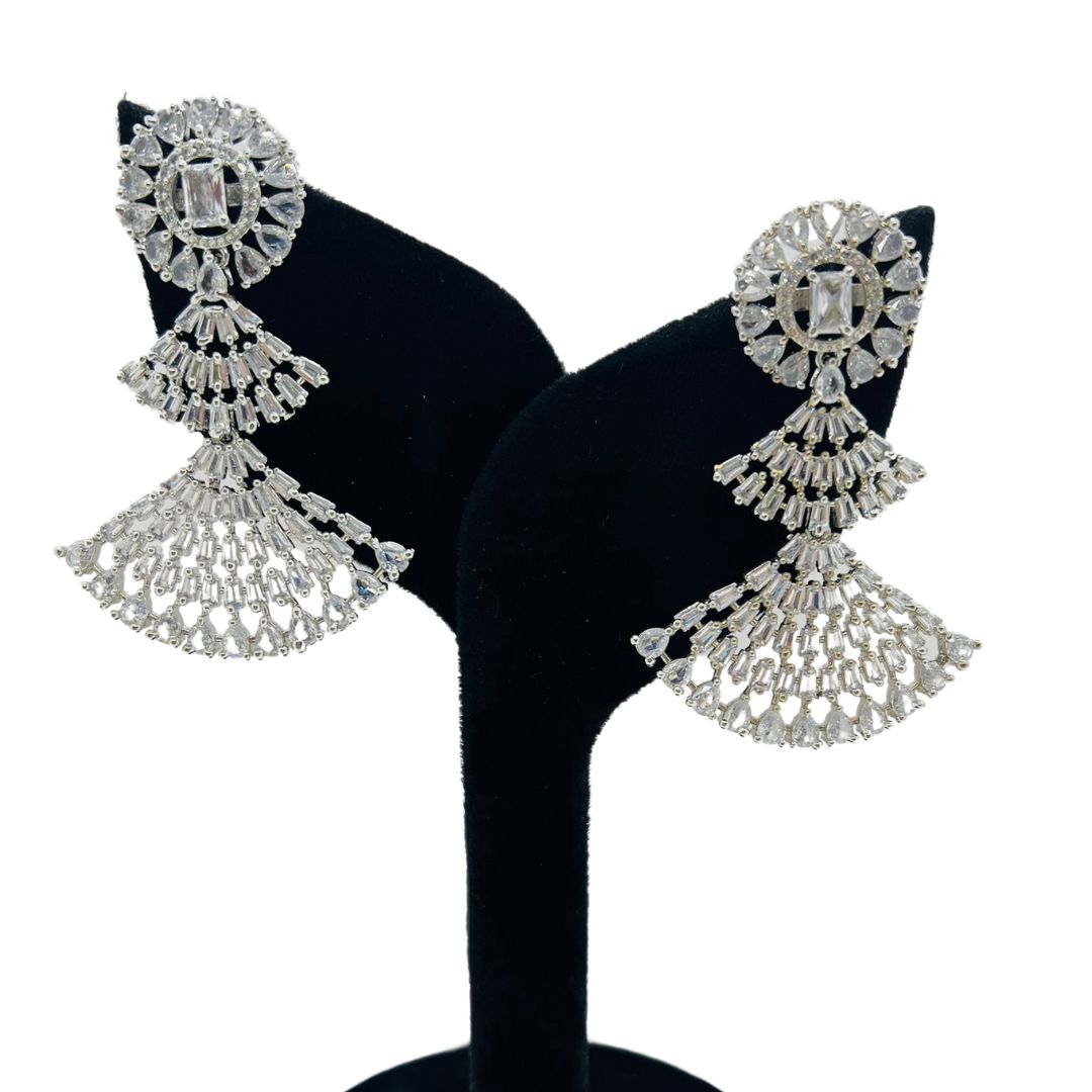 Beautiful American Diamond Statement Earrings