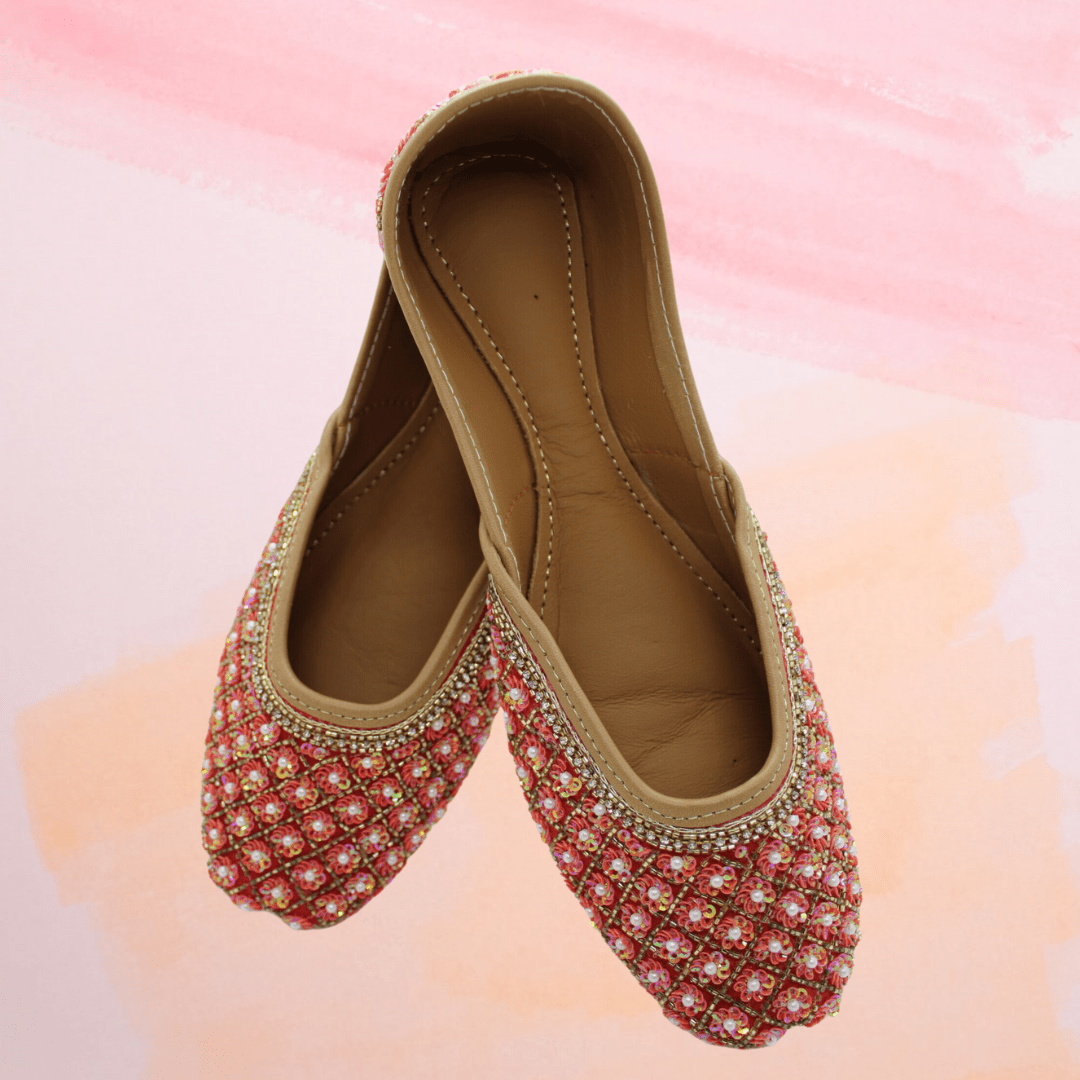 Pehnawa dark pink colour Jutti for girls and women