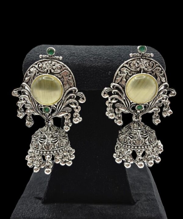 Beautiful Oxidised Jhumka Earrings