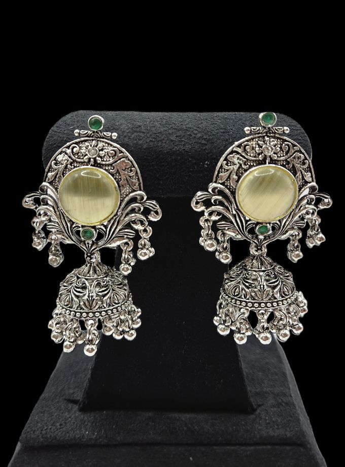 Beautiful Oxidised Jhumka Earrings