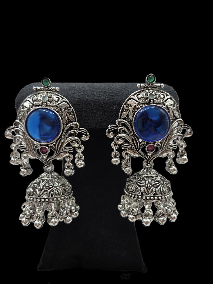 Beautiful Oxidised Jhumka Earrings
