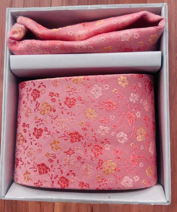 Pink Floral Mens Tie