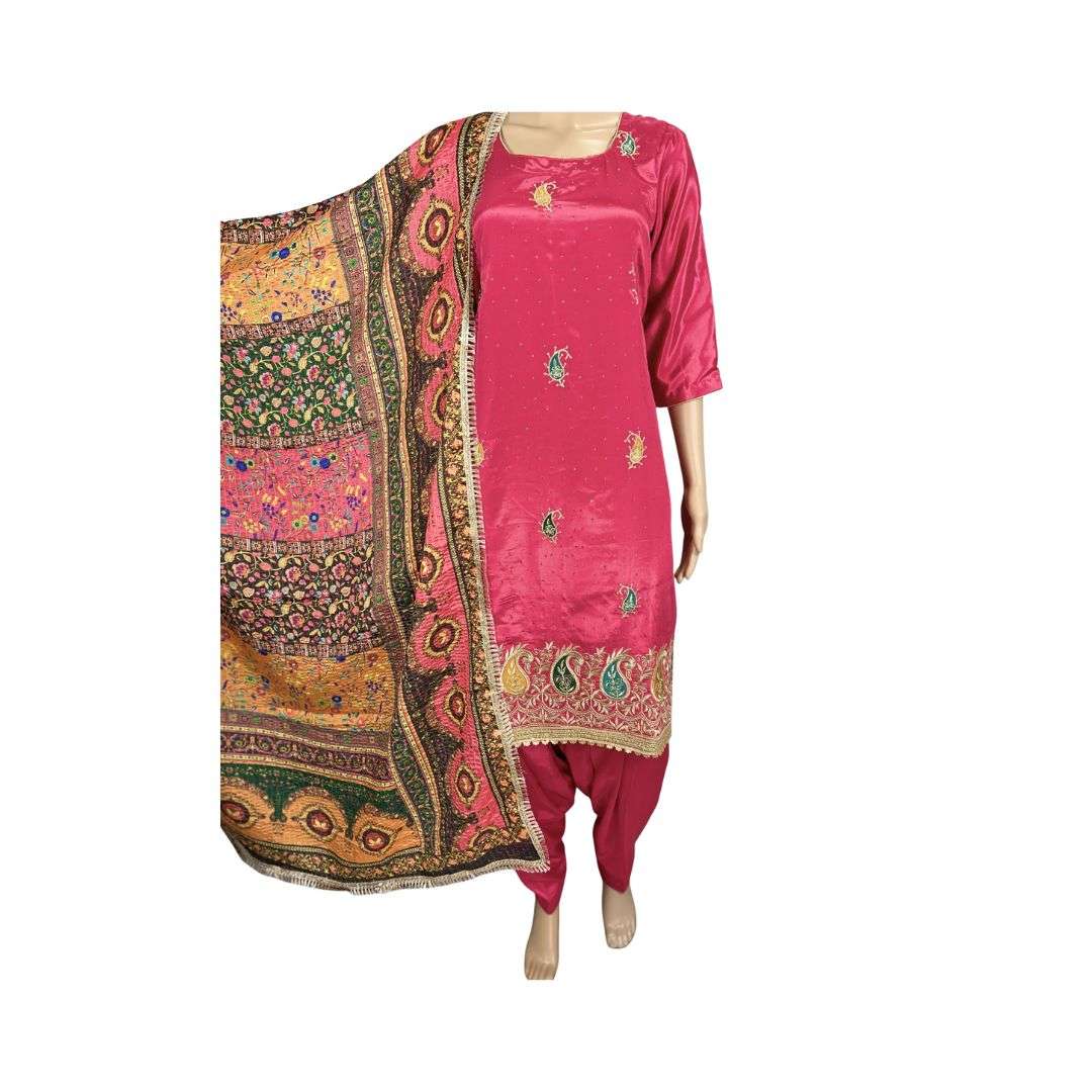 Traditional Pink Suit For Women