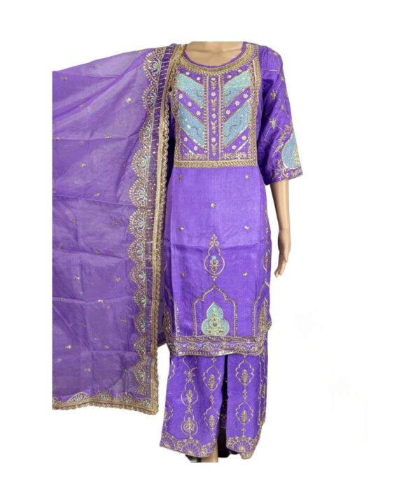 Purple Colour Sharara Suit For Women