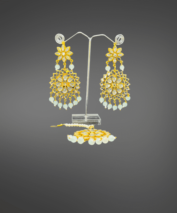 Gold Plated Fashion Designer Traditional Kundan