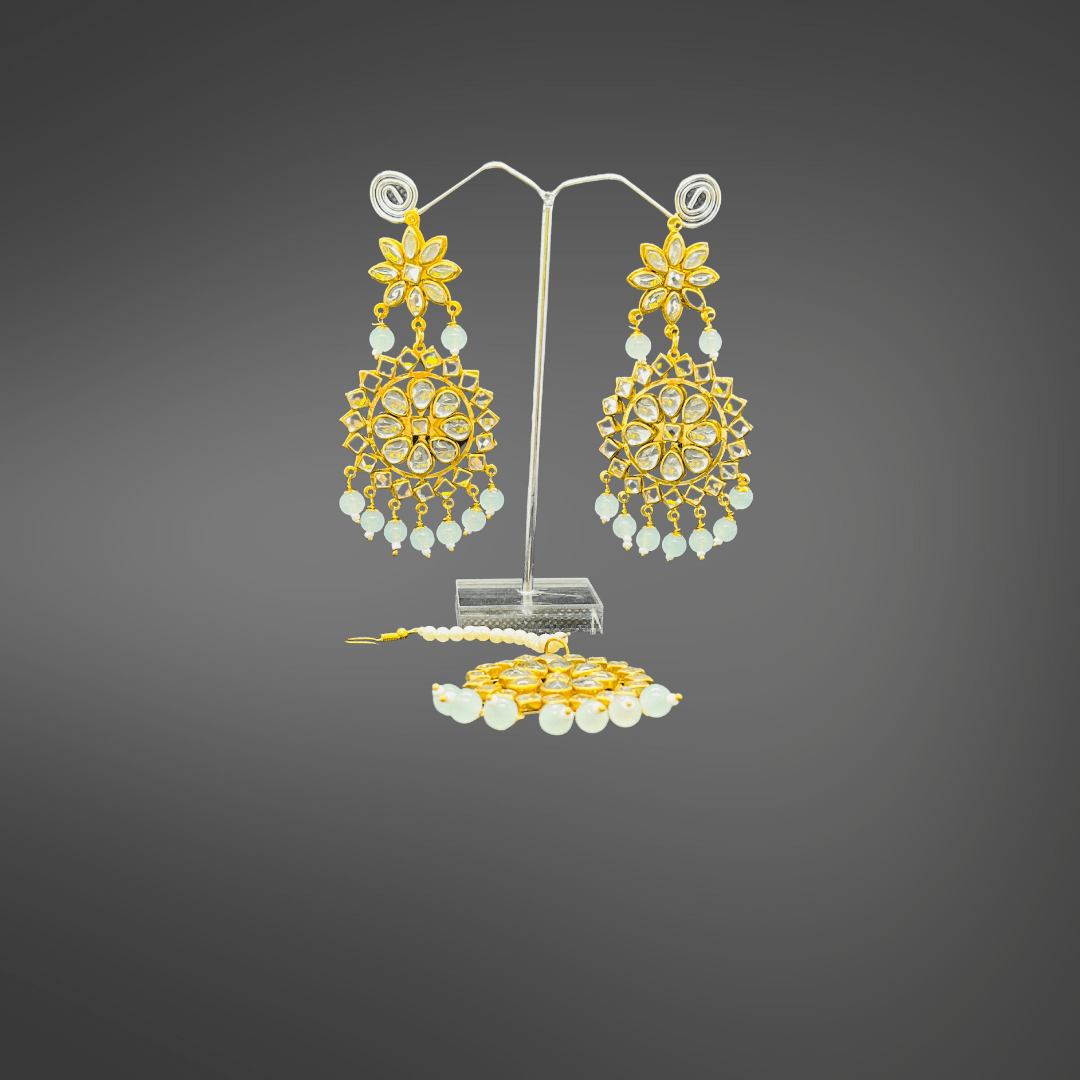 Gold Plated Fashion Designer Traditional Kundan